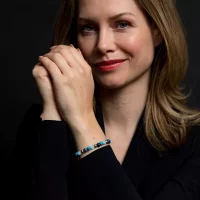 Bracelet en pierres précieuses de 6 mm Sodalite,...