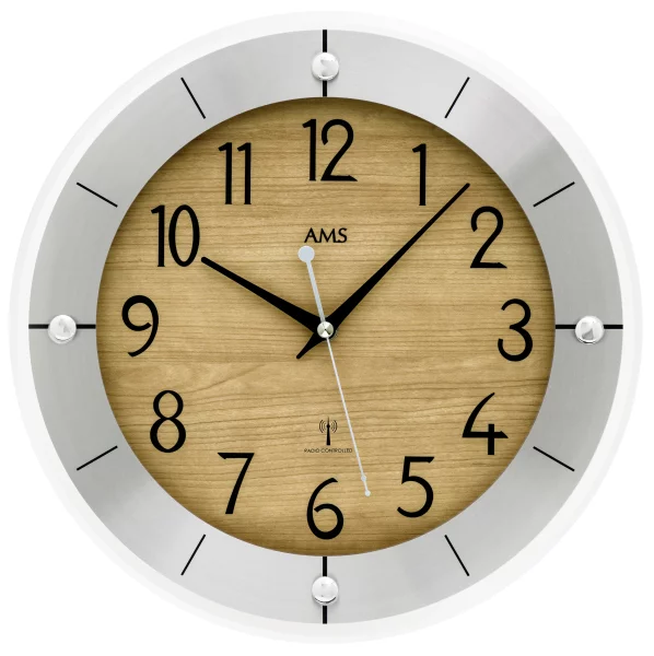 Horloge murale AMS 5592 - Plastique/Aluminium
