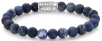 Bracelet en pierres de sodalite de 8mm avec fermoir en...