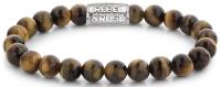 Bracelet en pierres de tigre de 8 mm avec fermoir en...