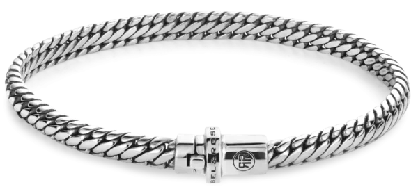 Bracelet en argent de 7mm dépaisseur - Modèle Rebel&Rose: RR-BR028-S-L