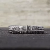Bracelet en argent épais de 8 mm - Modèle...