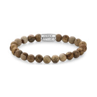 Armband aus 8mm großen Edelsteinen Bild Jaspis mit...