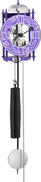 Hermle Pendeluhr 71016-K90711 - Raubritter Lila