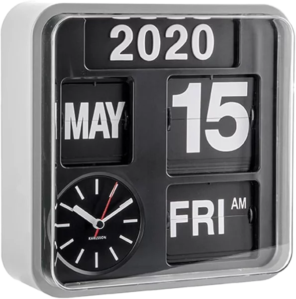 Wanduhr Tischuhr modern Mini Flip - Karlsson Modell: KA5364SI
