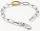 Glieder- Charm-Armband mit einem goldfarbenem Connect Link - Thomas Sabo Modell: C1204-413-7-L19