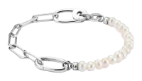 Glieder- Charm-Armband mit Perlen und einem Connect Link...