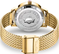 Damenuhr Zifferblatt blau, Schmetterlingsmotiv und arabischen Ziffern - Thomas Sabo Modell: WA0430-291-207