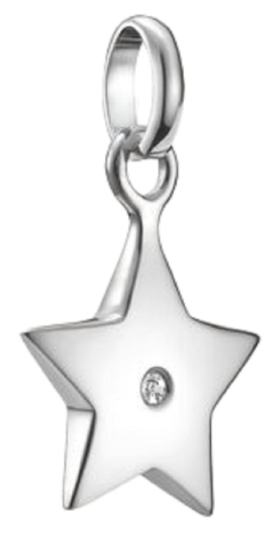 Charm-Anhänger, Stern mit Weißem Edelstein, aus Silber - Thomas Sabo Modell: CC1238-051-14