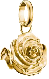 Charm-Anhänger, Rosenblüte aus Silber, vergoldet - Thomas Sabo Modell: CC1263-413-39