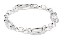 Glieder-Charm-Armband mit drei Connect Links, aus Silber...