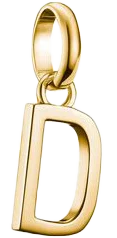 Charm-Anhänger, Buchstabe "D", aus Silber, vergoldet - Thomas Sabo Modell: CC1210-413-39