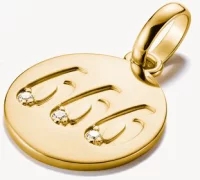 Thomas Sabo Charm-Anhänger Engelzahl 666 mit Steinen Connect vergoldet