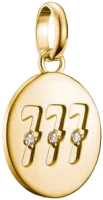 Charm-Anhänger, Engelszahlen 777, mit weißen...