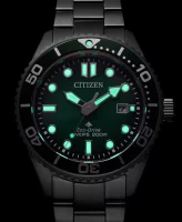 Citizen Herrenuhr Modell: BN0269-50W mit grünem Zifferblatt und Edelstahlarmband