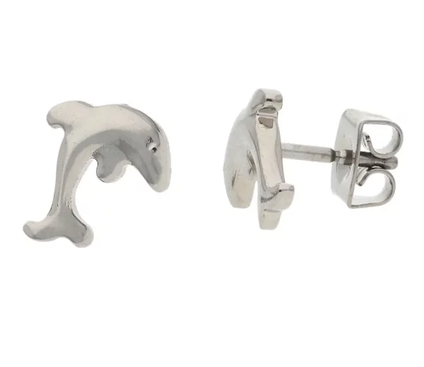Ohrstecker aus Titan, Delphin - Boccia Jewelry Modell: 05090-01