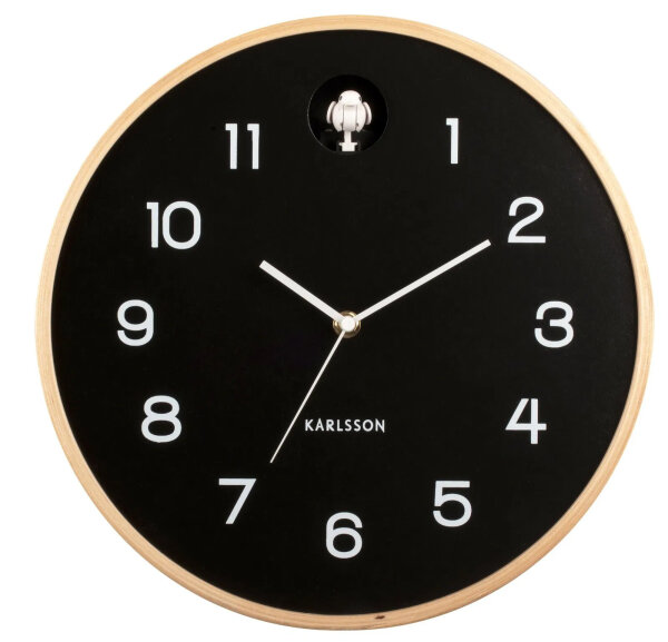 Wanduhr moderne Kuckucksuhr - Karlsson Modell: KA5886BK