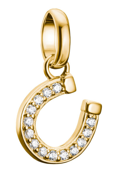 Thomas Sabo Charm-Anhänger Hufeisen mit Steinen Connect vergoldet