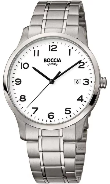 Herrenuhr Allergikerfreundlich - Boccia Modell: 3620-01