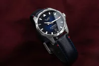 Montre pour homme noire avec bracelet en cuir -...