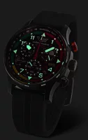 Montre pour homme noire avec bracelet en acier inoxydable...