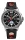 Montre pour hommes en acier inoxydable et cuir noir/argent - UMF Ruhla Melkus GMT : 1848-1