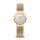 Montre pour femme en acier inoxydable doré avec éléments en cristal - Bering - Modèle : 10126-334