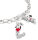 Pendentif Charm en argent sterling 925 recyclé avec motif Snoopy et incrustation pavée, modèle Thomas Sabo PEANUTS Connect : CC1310-691-11