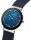 Montre pour femme en céramique et acier inoxydable avec cadran en nacre bleue et éléments Swarovski, Bering Ceramic: 11435-387