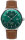 Montre automatique pour homme en acier inoxydable avec cadran soleillé vert, Zeppelin LZ129 Hindenburg: 8056-4