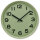 Wanduhr für moderne Wohnräume aus nachhaltiger Maisstärke in Hellgrün, Atlanta Modell: 4542/6