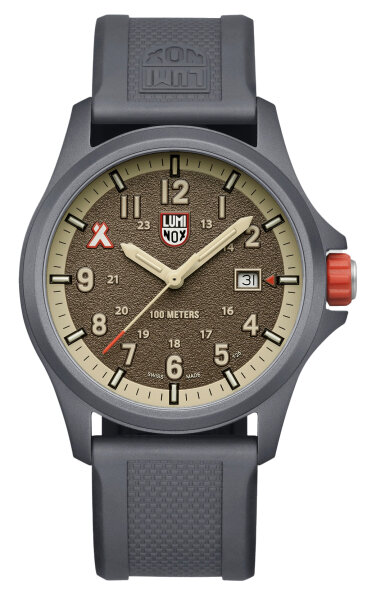 Herren-Outdooruhr aus ALUMI-NOX mit sandgestrahltem Zifferblatt, Luminox Bear Grylls Survival Land Modell: XB.3716