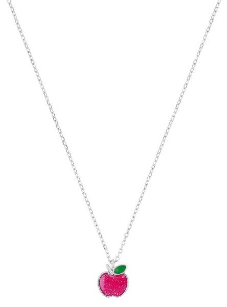 Kette mit Anhänger aus 925 Sterlingsilber mit emailliertem Apfel-Anhänger, Prinzessin Lillifee Modell: 2040633