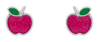 Ohrstecker aus 925 Sterlingsilber mit Apfel-Motiv,...