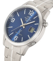 Herrenuhr Master Time Expert Titan Funkuhr mit blauem...