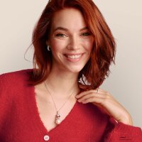 Snoopy PEANUTS Anhänger mit Herz auf Schneeball aus recyceltem 925er Sterlingsilber - Thomas Sabo Modell: PE991-664-14