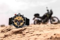 Herrenuhr, limitierte Edition, Sahara-Expedition Chronograph, sandfarbenes Zifferblatt - Vostok Europe "Modell": 6S10-598A753