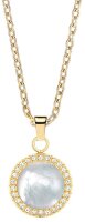 Arctic Pearls Elegante Goldglänzende Halskette mit Schimmerndem Perlmutt-Anhänger - Bering Modell: 452-27-450
