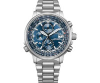 Citizen Promaster Sky AT8300-58L Herren Funk-Solaruhr: Edelstahl, blaues Zifferblatt, 20 ATM