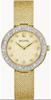 Bulova Crystal Phantom Damen Armbanduhr Gold Edelstahl...