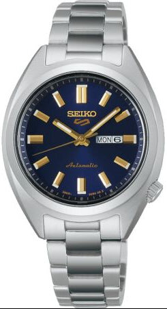 Seiko 5 Sports Damenuhr, Automatik, 10ATM, blaues Zifferblatt - Modell: SRE021K1
