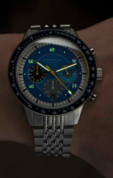 Herrenuhr, Tachymeter 2.0 Mecha-Quartz, blau - Sternglas Modell: S01-TM06-ME14