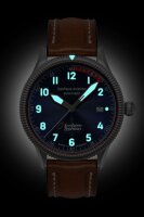 Herrenuhr Automatik, Blaues Zifferblatt, Saphirglas,...