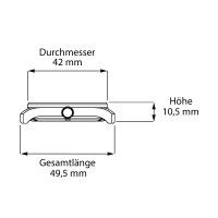 Herrenuhr, Fliegeruhr aus Edelstahl- Schwarzes Zifferblatt - Messerschmitt Modell: 109-42R12L