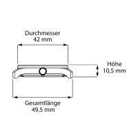 Herrenuhr, Fliegeruhr Edelstahl - Grau - Messerschmitt Modell: ME-42BF108-M