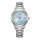 Damenuhr, Eco-Drive Edelstahl, blaues Zifferblatt - Citizen Modell: FE6121-67L