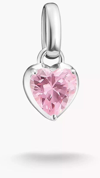 Charm-Anhänger Herz Geburtsstein Januar Connect Silber