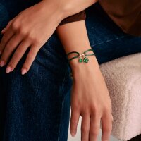 Charm-Anhänger Kleeblatt Connect Silber