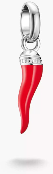 Charm-Anhänger Cornicello Rot Connect Silber