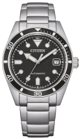 Herrenuhr, Automatikuhr mit schwarzem Zifferblatt - Citizen Modell: NJ0221-50E